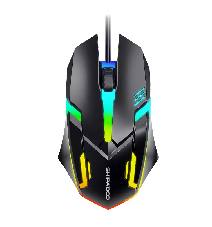 new style usb gaming optical mouse colorful breathing lamp