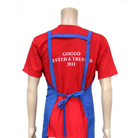 Apron Pembersih Unisex 100% Poliester, Dapat Digunakan Kembali, Cetak Logo Kustom, Apron Kanvas untuk Iklan