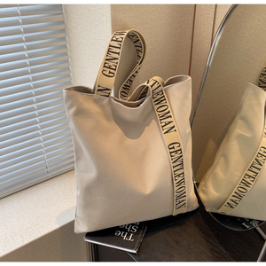 Custom Branded Logo Printed <b>Tote</b> <b>Bag</b> Active Lifestyle Sports Gym <b>Canvas</b> <b>Bag</b> Letter Pattern Long Handle Customizable Shopping <b>Bag</b> - Product Image 4