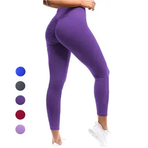 Fabriek Groothandel Custom Logo Label Hoge Kwaliteit Ademend Sneldrogend Dames Outdoor Leggings Braziliaanse Butt Yoga Broek