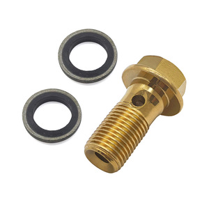 M10X1 M10X1.25 ท่อเบรคแบบเกลียวสกรูแหวนรองโบลท์สำหรับรถจักรยานยนต์ยานพาหนะไฟฟ้าซ่อมอะไหล่ทดแทน - Product Image 1