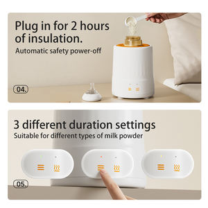 Chauffe-lait et mélangeur électrique professionnel pour lait maternel, contrôle intelligent de la température, minuterie, stérilisation avec fonction agitateur de lait - Product Image 6