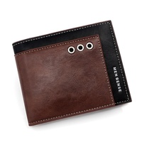 Dompet Kulit PU Modern Minimalis Lipat Tipis untuk Pria, Grosir Murah, Kreatif, Unik, dan Berkualitas
