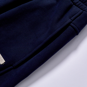 <span class=keywords><strong>Pantalones</strong></span> de chándal de forro polar grueso de cintura alta para <span class=keywords><strong>hombre</strong></span>, con cordón elástico en la cintura, <span class=keywords><strong>pantalones</strong></span> jogger de forro polar, ropa informal para estar en casa, logotipo personalizado - Product Image 4