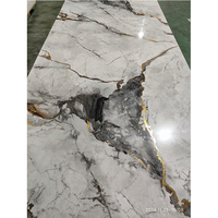 Panneaux muraux 3D pour la décoration intérieure, feuille de marbre en PVC, texture de panneaux muraux