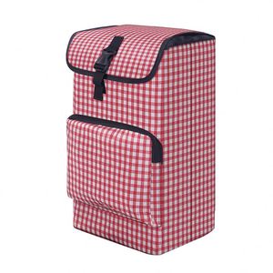 Sac de courses en tissu Oxford imperméable grande capacité 30*22*45cm, sac de transport moderne à un seul niveau, sac de chariot de courses pratique - Product Image 3