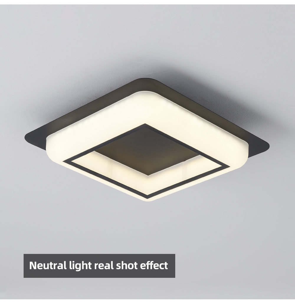 Hot Style Model Surface Mounted Square Three-tone Adjustable Led Ceiling Panel Light For Living Room