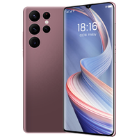 Teléfono Inteligente 5G S22 Ultra, Pantalla Completa de 6.7 Pulgadas, 16 GB + 512 GB, Teléfonos Móviles Android, Identificación Facial, Desbloqueado Original, Deca Core