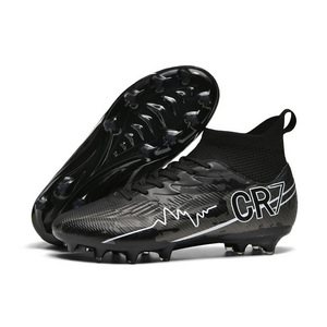 Nuevas Zapatillas de Fútbol AG, Ligeras, Transpirables, de Caña Alta, con Nuevo Diseño de Letras para Primaria y Secundaria - Product Image 1