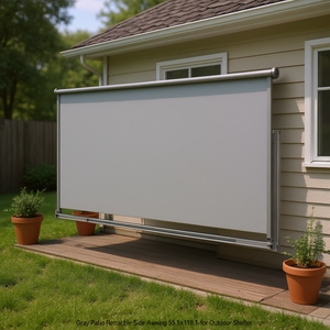 Tenda Laterale Retrattile Grigia per Patio 55.1x118.1, Riparo Esterno Manuale - Product Image 2