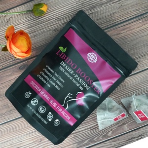 Thé aux herbes biologiques naturelles Chinaherbs, sans gluten, améliore la libido, soulage le stress, thé stimulant la libido, boîte en vrac - Product Image 1