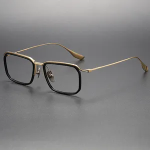 2023 New Japan Japanese 100% Handmade Pure Acetate Titanium Optical Luxury Top Quality Eyeglasses Frames CS-DTX423