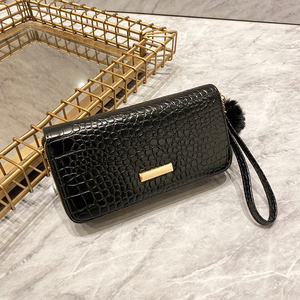 Nuovo Portafoglio in Pelle PU a Doppio Strato <span class=keywords><strong>con</strong></span> Cerniera per Donne, Grazioso Porta Carte in Pelle <span class=keywords><strong>con</strong></span> Clip e <span class=keywords><strong>Portamonete</strong></span> per Ragazze - Product Image 2