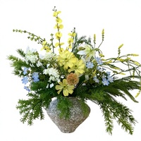 Ornement floral artificiel de luxe léger, arrangement de fleurs en soie, centre de table de mariage pour la décoration d'événements