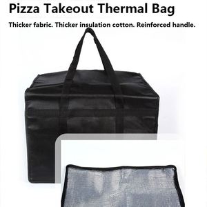 Sac isotherme pliable personnalisé pour livraison de repas, sac à lunch souple et imperméable pour pique-nique, idéal pour le pain et la pizza, sac glacière thermique d'extérieur économique - Product Image 3