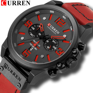 Montre à quartz originale Curren 8314 pour homme, style décontracté et luxueux, bracelet en cuir, montre de luxe pour homme, montre de style business. - Product Image 1