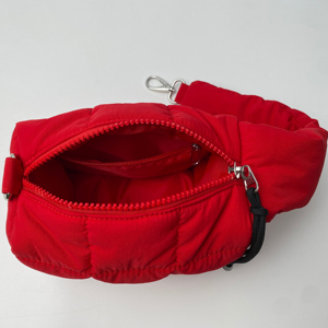 Sac à main matelassé mini pour femme, pochette de soirée tendance en nylon et coton avec fermeture éclair, portable et suspendable - Product Image 3