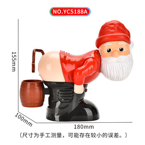 New Đồ Chơi Giáng Sinh Món Quà Vui Xà Phòng Bong Bóng Máy Santa Claus Hips Bong Bóng Máy Thổi Với Ánh Sáng Và Âm Nhạc - Product Image 5