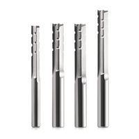 Fraise droite à 3 cannelures en carbure de tungstène pour le travail du bois, fraise de défonceuse CNC pour la découpe et le rainurage du MDF, du PVC et de l'acrylique