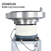 ZONESUN Vibrationsförderer Pumpensprüher Kappen-Vibrationsförderer Automatischer Flaschen-Sortierer Entwirrer für Verschließmaschinen
