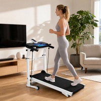 Tapis de course mécanique pliable écologique avec cadre en acier 120 kg, zone de course pour la maison, cardio, musculation, marche