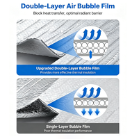 Feuille de mousse isolante réfléchissante, coussin d'isolation thermique, mousse EPE XPE avec feuille d'aluminium/MPET pour usage en entrepôt