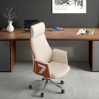Chaise pivotante de direction à dossier haut de luxe Chaises de bureau ergonomiques