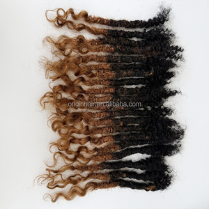 Extensions de dreadlocks brésiliennes 100 % cheveux humains, douces, blondes ombrées, pour tresses au crochet afro, vente en gros pour revendeurs - Product Image 2