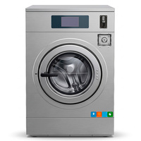 Industrial Stainless Steel 12kg Coin Operated Washer Extractor Commercial Laundry Washing Machine