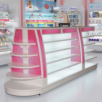 Étagères de supermarché en métal double face de haute qualité Hongye, modernes, blanches, robustes, pour l'épicerie, la vente au détail, les cosmétiques