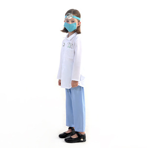 Disfraz de Dentista para Niños, Bata de Laboratorio Blanca Unisex, Traje de Juego de Roles para Niños para Actuaciones en el Jardín de Infancia - Product Image 3