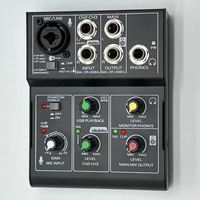 Mélangeur OEM Mini M3 USB 3 canaux Mélangeur audio professionnel pour carte son pour studio d'enregistrement en direct