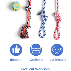 Ensemble de jouets pour chien en corde de coton de haute qualité en gros, jouets pour animaux de compagnie pour chien - Product Image 2