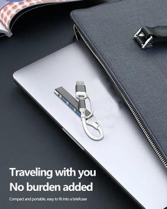 4ใน2อะแดปเตอร์ตัวขยายฮับ USB ชนิด C แบบ3.0หลายพอร์ตสำหรับ MacBook <span class=keywords><strong>iPhone</strong></span> iPad Pro PC-Thunderbolt - Product Image 6