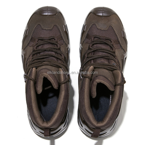 Custom Elkland Men's Tactical Boots High-Cut Outdoor <b>Waterproof</b> Artificial Nubuck Breathable Comfortable Anti-Slip Light Weight - Product Image 6