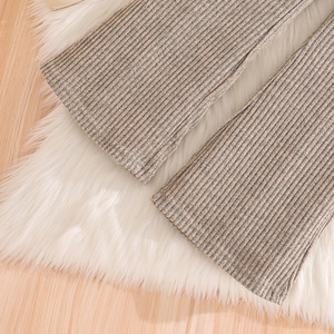 <span class=keywords><strong>Abbigliamento</strong></span> <span class=keywords><strong>Autunno</strong></span> <span class=keywords><strong>Inverno</strong></span> per <span class=keywords><strong>Bambina</strong></span>, Maglia a Maniche Lunghe con Cappuccio e Zip, Pantaloni a Zampa, Completo 2 Pezzi per Bambini - Product Image 6