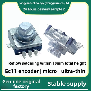 EC11ขนาดเล็กหมุนได้360องศาตัวเข้ารหัสแบบโรตารี่ชนิดเพิ่มสูงบางเฉียบปุ่มกดสวิตช์พัลส์เข้ารหัสดิจิตอล - Product Image 6