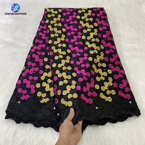 Latest African Swiss Voile Lace Swiss Lace Fabric Elegant Switzerland Embroidered Nigerian 2022 High Quality Cotton For Men