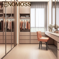 Système de dressing sur mesure, armoire modulaire avec éclairage LED, contreplaqué MDF, taille personnalisée, fabrication directe d'usine OEM
