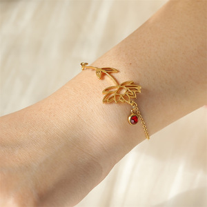 Fashionable 12 Months Flower Birthstone <strong>Bracelet</strong> for Women Girls Gift for <strong>Bestfriend</strong> Mom - Product Image 2