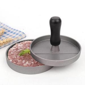 Cetakan makanan dapur bentuk bulat penekan Hamburger, penekan <span class=keywords><strong>Burger</strong></span> daging sapi paduan aluminium - Product Image 3