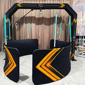 2025 Offre Spéciale fête de mariage utilisé frais généraux 360 photomaton blanc alimenté par batterie changement de couleur lumière LED pour - Product Image 2