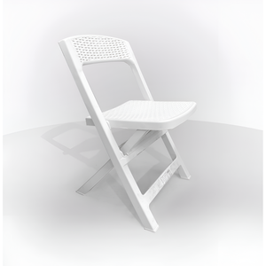 SILLA PLEGABLE DE POLIPROPILENO BLANCA ASSO - Product Image 1