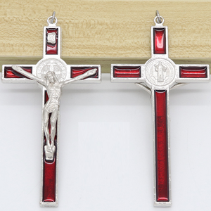 Católica Cristiana religión St. Benedict <span class=keywords><strong>padre</strong></span> Virgen María Cruz joyería exorcismo coche colgante artesanía - Product Image 2