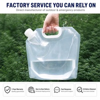 Sac à eau pliable de grande capacité, de qualité alimentaire, anti-fuite, réutilisable, pour le camping, approvisionnement en gros