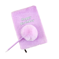 Journal Magique Secret en Peluche Ligné, 160 Pages pour Écrire, Carnet de Notes pour Filles, Enfants et Adultes