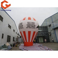 Ballon gonflable géant à air chaud pour la publicité, ballon gonflable au sol avec bannières pour la promotion