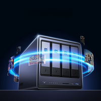 Ugreen-Serveur de stockage en réseau DXP4800 Plus NAS Intel 8505 5 cœurs 8 Go DDR5 4 baies 136 To HDD M.2 SSD 10GbE