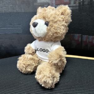 Orsacchiotto di Peluche di Buona Qualità da 16CM con Maglietta Personalizzabile, Simbolo del Paese, per Regali Promozionali Aziendali - Product Image 3