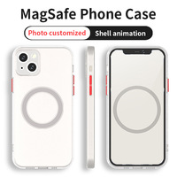 Coque de téléphone magnétique pour 16 15 14 13 12 11 Pro Max 11 Plus XS Max XR X Couverture de téléphone portable antichoc de couleur unie mate